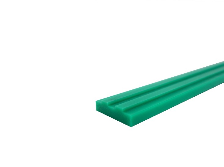 Gleitschiene für Rollenkette 08B-2, 2000 mm; Kunststoff grün - AWS
